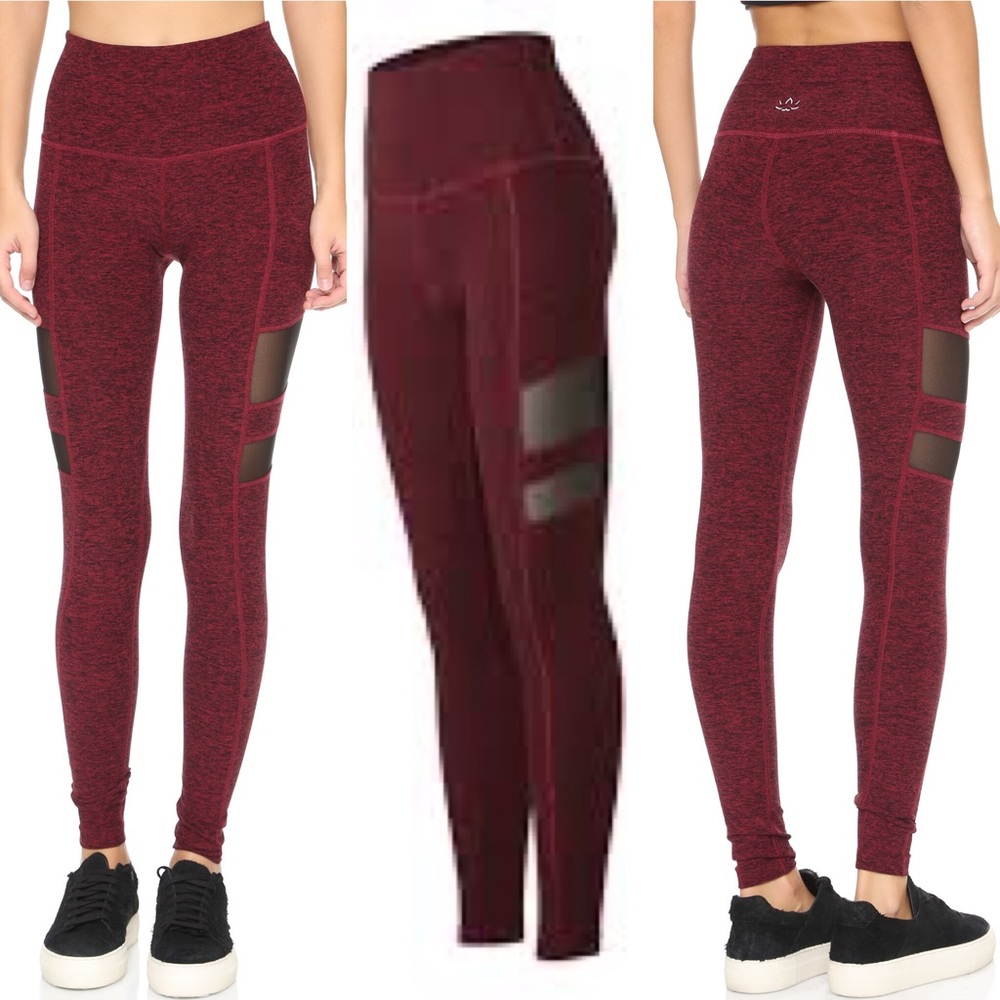 Beyond Yoga Garnet Space Dye Mesh Leggings